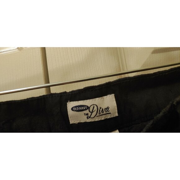 Women Old Navy The Diva Solid Blue Eyelet Ankle Pants Size 12 Regular - Picture 3 of 4